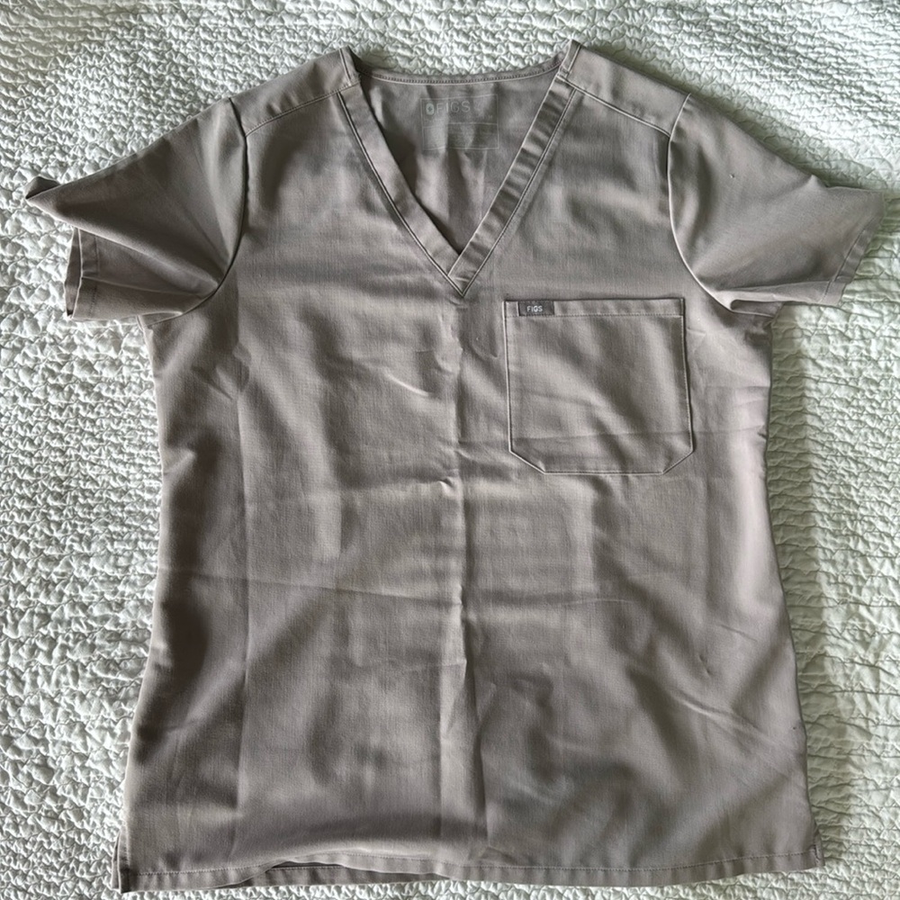 Figs slate catarina one pocket scrub top